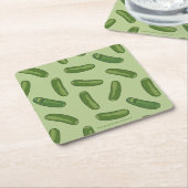 RICKとMORTY™|ピクルをフリップ スクエアペーパーコースター (アングル)