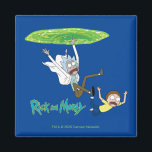 RICKとMORTY™|ポータルから外れる マグネット<br><div class="desc">リックとモーティ秋は門から出て、ずっと下に叫びながら!</div>