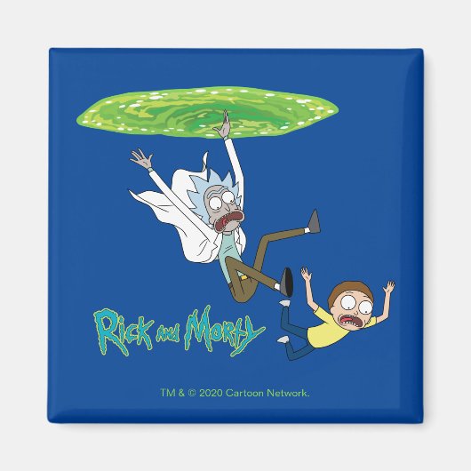 RICKとMORTY™|ポータルから外れる マグネット (正面)