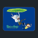 RICKとMORTY™|ポータルから外れる マグネット<br><div class="desc">リックとモーティ秋は門から出て、ずっと下に叫びながら!</div>