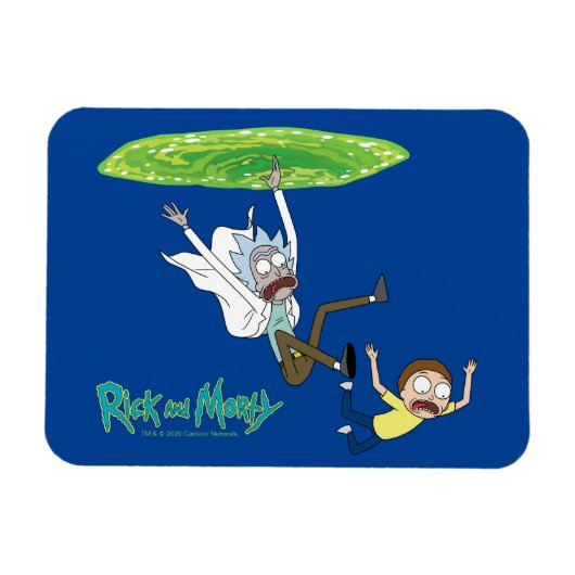RICKとMORTY™|ポータルから外れる マグネット (横)