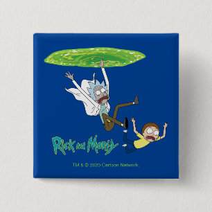 RICKとMORTY™ ポータルから外れる 缶バッジ
