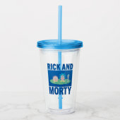 RICKとMORTY™|ポータルを介したピーク アクリルタンブラー (正面)