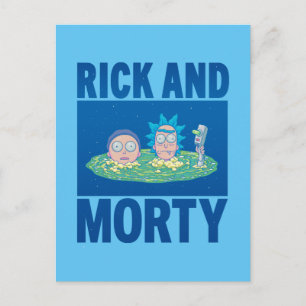 RICKとMORTY™ ポータルを介したピーク インビテーションポストカード