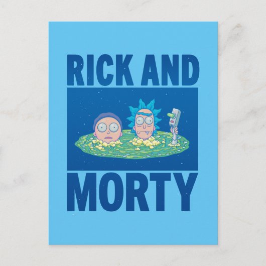 RICKとMORTY™|ポータルを介したピーク インビテーションポストカード (正面)