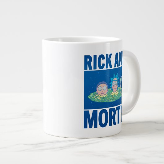 RICKとMORTY™|ポータルを介したピーク ジャンボコーヒーマグカップ (正面右)