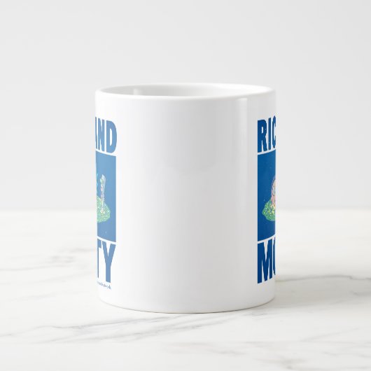 RICKとMORTY™|ポータルを介したピーク ジャンボコーヒーマグカップ (正面)