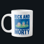 RICKとMORTY™|ポータルを介したピーク ジャンボコーヒーマグカップ<br><div class="desc">このリックとモーティがポータルを覗き込んでる写真を見て！</div>