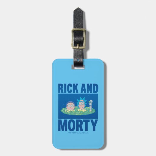 RICKとMORTY™|ポータルを介したピーク ラゲッジタグ (正面縦)