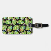 RICKとMORTY™|ポータルパターンを通過 ラゲッジタグ (正面横)