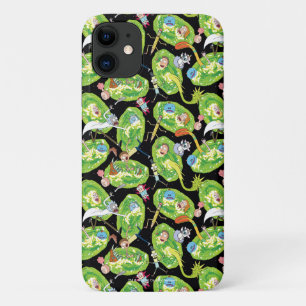 RICKとMORTY™ ポータルパターンを通過 iPhone 11 ケース