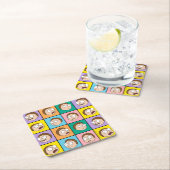 RICKとMORTY™|モーティの気分 スクエアペーパーコースター (インサイチュ)