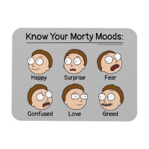 RICKとMORTY™ モーティの気分 マグネット
