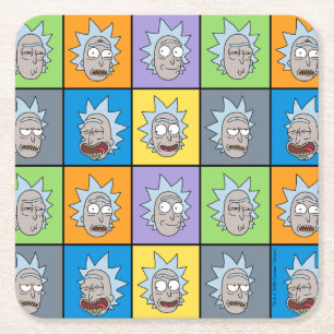 RICKとMORTY™ リック·ムーズ スクエアペーパーコースター