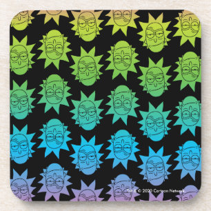 RICKとMORTY™ レインボーリックヘッドパターン コースター