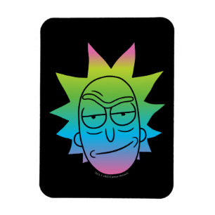 RICKとMORTY™ レインボーリックヘッドパターン マグネット