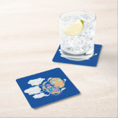 RICKとMORTY™|何を表示するかを表示得する スクエアペーパーコースター (インサイチュ)