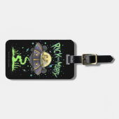 RICKとMORTY™| 図解入りの、写真付きの宇宙フライトグラフィック ラゲッジタグ (正面横)