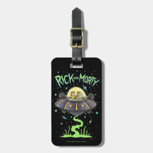 RICKとMORTY™  図解入りの、写真付きの宇宙フライトグラフィック ラゲッジタグ