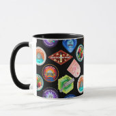 RICKとMORTY™|外部スペースパッチパターン マグカップ (左)