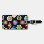 RICKとMORTY™|外部スペースパッチパターン ラゲッジタグ (正面横)