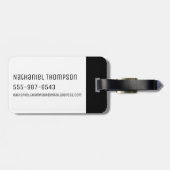 RICKとMORTY™|外部スペースパッチパターン ラゲッジタグ (裏面横)