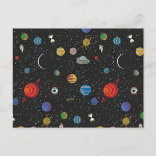 RICKとMORTY™ 宇宙パターン インビテーションポストカード