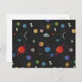 RICKとMORTY™|宇宙パターン インビテーションポストカード (正面/裏面)