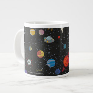 RICKとMORTY™ 宇宙パターン ジャンボコーヒーマグカップ
