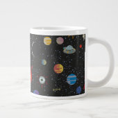 RICKとMORTY™|宇宙パターン ジャンボコーヒーマグカップ (右)