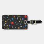 RICKとMORTY™|宇宙パターン ラゲッジタグ (正面横)