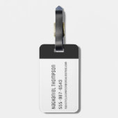 RICKとMORTY™|宇宙パターン ラゲッジタグ (裏面縦)