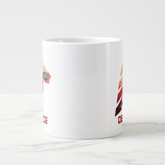 RICKとMORTY™|宇宙ベス·ディファイアンス·クルー ジャンボコーヒーマグカップ (正面)