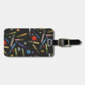 RICKとMORTY™|宇宙彗星のパターン ラゲッジタグ (正面横)