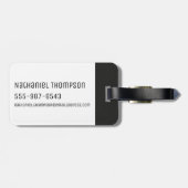 RICKとMORTY™|宇宙彗星のパターン ラゲッジタグ (裏面横)