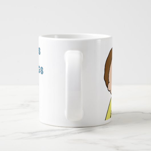 RICKとMORTY™|意図的には誰も存在しません ジャンボコーヒーマグカップ (裏面)