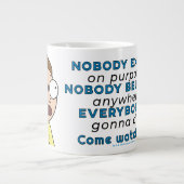 RICKとMORTY™|意図的には誰も存在しません ジャンボコーヒーマグカップ (正面)