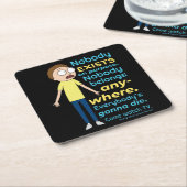 RICKとMORTY™|意図的には誰も存在しません スクエアペーパーコースター (アングル)