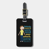 RICKとMORTY™|意図的には誰も存在しません ラゲッジタグ (正面縦)