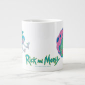 RICKとMORTY™|感染したポータルから落下 ジャンボコーヒーマグカップ (正面)