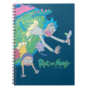 RICKとMORTY™ 感染したポータルから落下 ノートブック