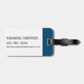 RICKとMORTY™|感染したポータルから落下 ラゲッジタグ (裏面横)