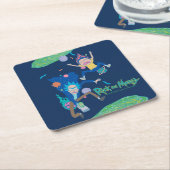 RICKとMORTY™|感染したポータルのジャンプ スクエアペーパーコースター (アングル)