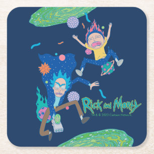 RICKとMORTY™ 感染したポータルのジャンプ スクエアペーパーコースター