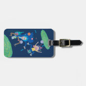 RICKとMORTY™|感染したポータルのジャンプ ラゲッジタグ (正面横)