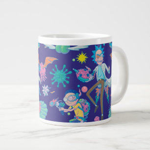 RICKとMORTY™ 感染細胞のパターン ジャンボコーヒーマグカップ