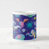 RICKとMORTY™|感染細胞のパターン ジャンボコーヒーマグカップ (正面)