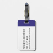 RICKとMORTY™|感染細胞のパターン ラゲッジタグ (裏面縦)