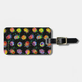 RICKとMORTY™|旋回サイケデリックパターン ラゲッジタグ (正面横)