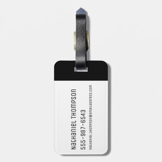 RICKとMORTY™|旋回サイケデリックパターン ラゲッジタグ (裏面縦)